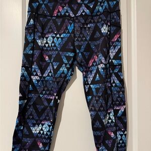 Constantly Varied Gear Blue and Purple Geometric Leggings